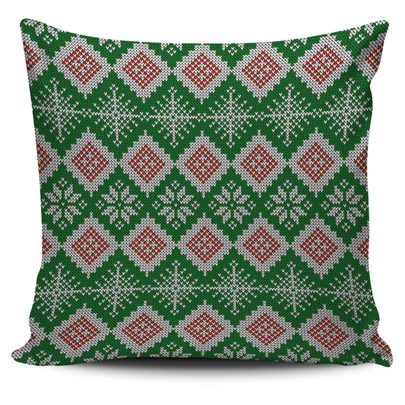 Christmas Lovely Green Good Vibes Only Pillow Cover