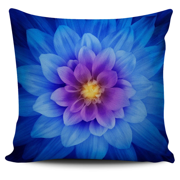 Big Blue Floral Dream Pillow Cover