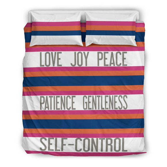 Love Joy Peace - Patience Gentleness - Self-Control Special Bedding Set