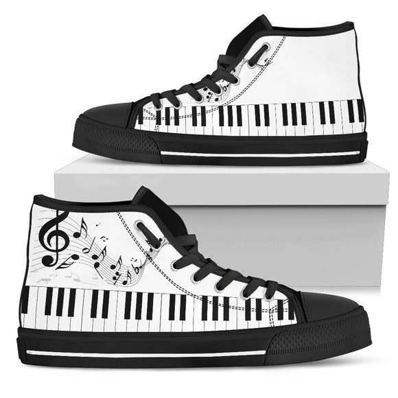 Music Lovers Men's High Top Shoes