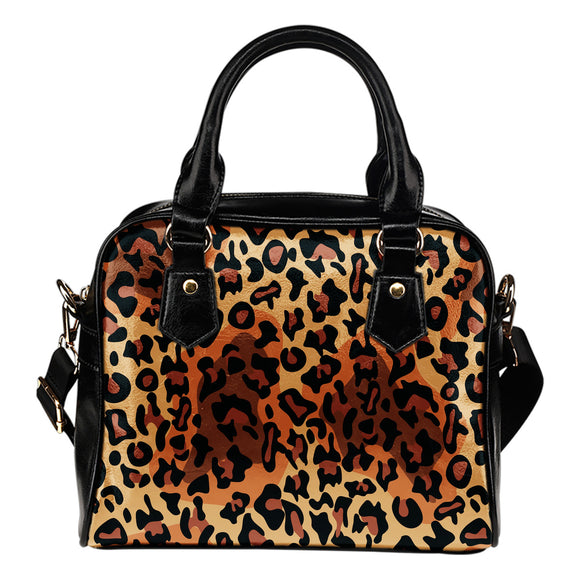 Leopard Pop Art Shoulder Handbag