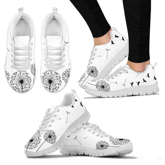 White Dandelion Women's Sneakers
