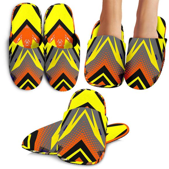 Racing Style Orange& Yellow Vibes Slippers