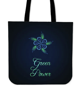 Green Power Cloth Tote Bag
