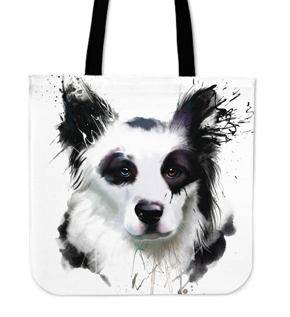 Border Collie Lovely Dog Cloth Tote Bag