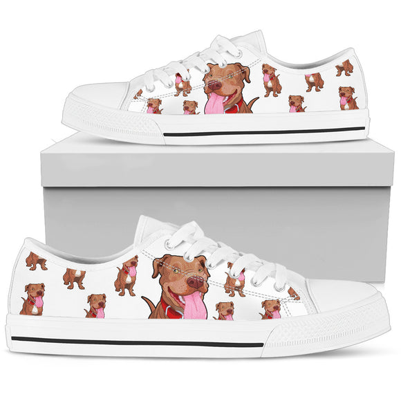 Lovely Pitbull Women's Low Top Shoes