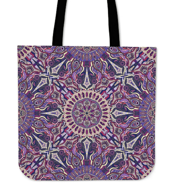 Violet Mandala Tote Bag