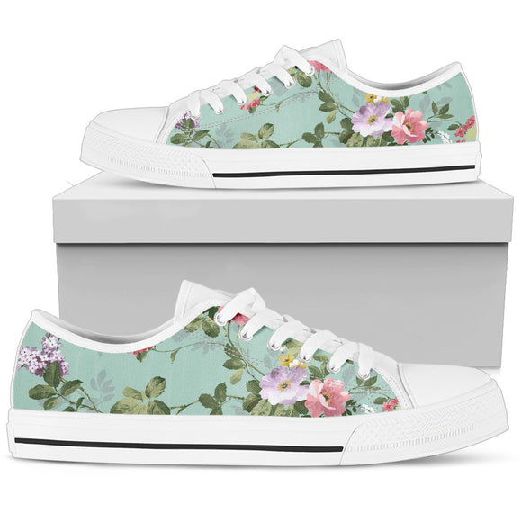 Beautiful Green Spring Low Top Shoes