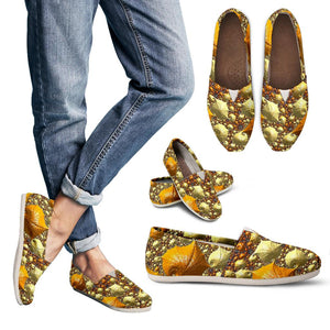 Psychedelic Gold Women's Casual Shoes