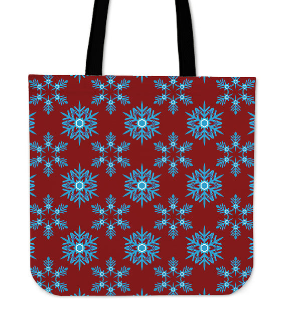Christmas Lovely Blue Good Vibes Only Cloth Tote Bag