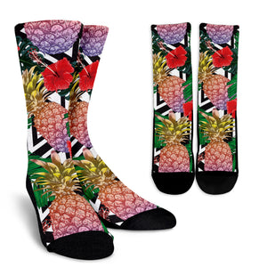 Summer Pineapple Love Crew Socks