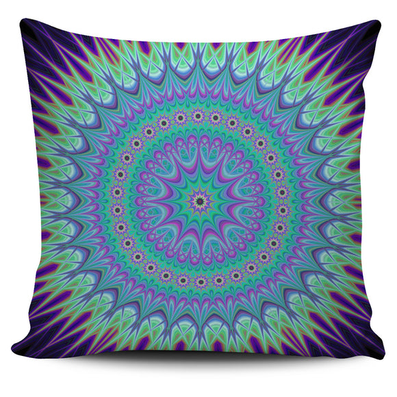 Luxury Psychedelic Purple Pillow Cover