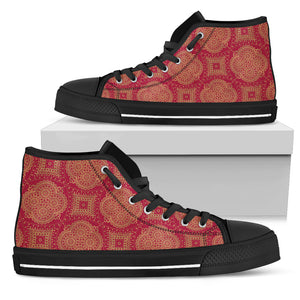 Royal Red Men's High Top Shoes