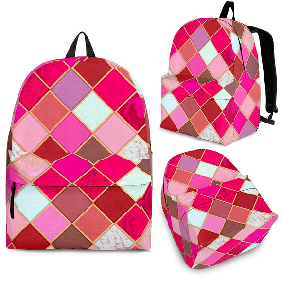 Pink Tiles Magical World Backpack
