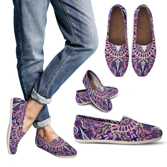 Ornamental Magical Purple Women's Casual Shoes