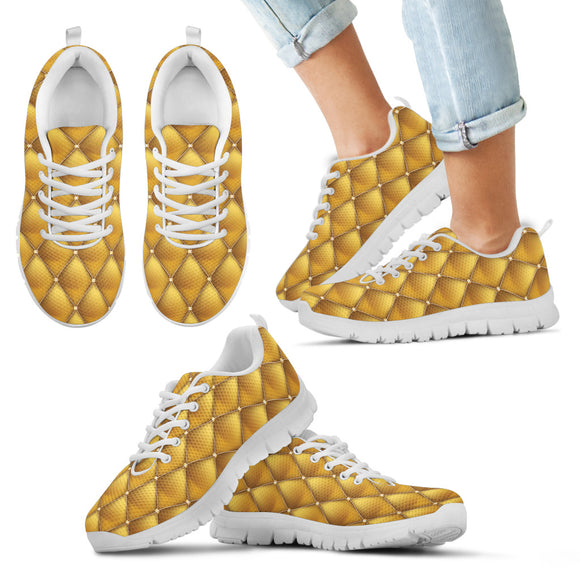 Exclusive Golden Pattern Kid's Sneakers