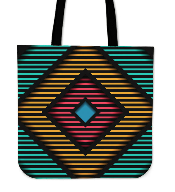 In The Middle Of Retro Cloth Tote Bag