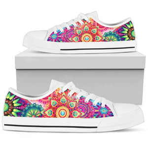 Colorful Mandala Women's Low Top Shoes