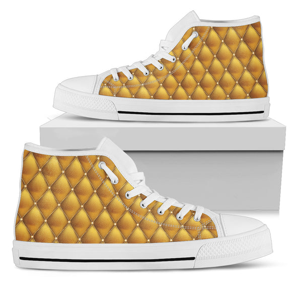 Exclusive Golden Pattern Women's High Top Shoes