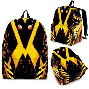 Racing Style Wild Yellow & Black Vibes Backpack
