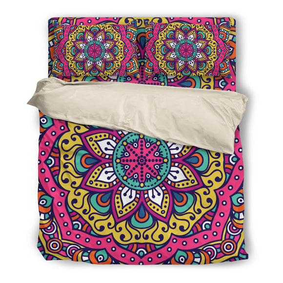 Colorful Mandala Lovers Bedding Set