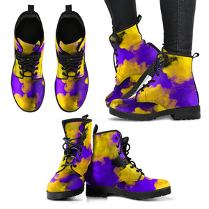 Colored Yellow Smoke Handcrafted Boots