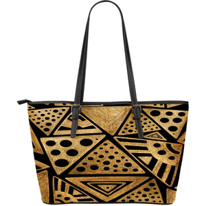 Africa Large Leather Tote Bag