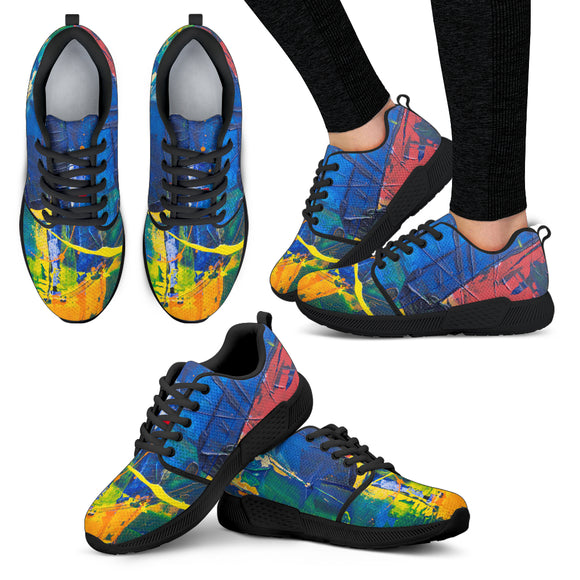 Colorful Lovely Paint Motif Women's Sneakers