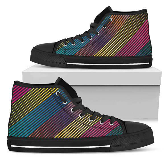 Party Lights On Men's High Top Shoes