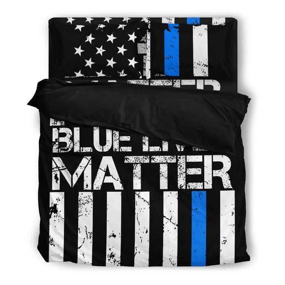 Blue Lives Matter Premium American Bedding Set