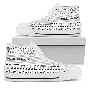 Music Therapy Women's High Top Shoes