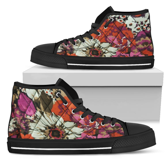 Flowers Bloom In May High Top Shoes