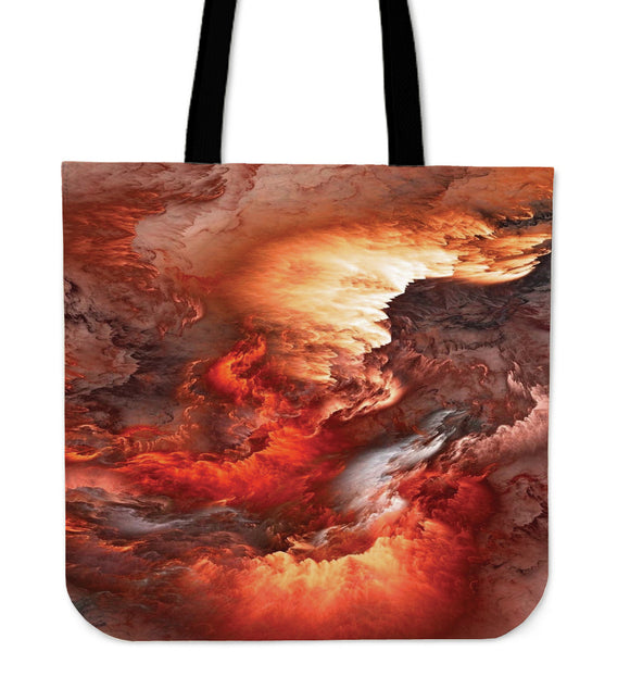 Red Universe Power Cloth Tote Bag