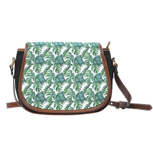 Green Tropical Saddle Bag