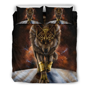 Brown Wolf The King Bedding Set