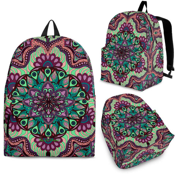 Beautiful Vibes Mandala Design Two Backpack