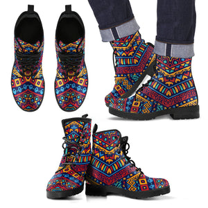 African Modern Style Men's Leather Boots
