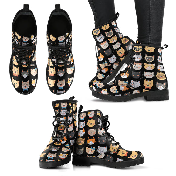 Adorable Cats Handcrafted Boots