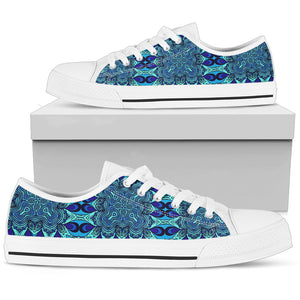 Blue Kaleidoscope Women's Low Top Shoes