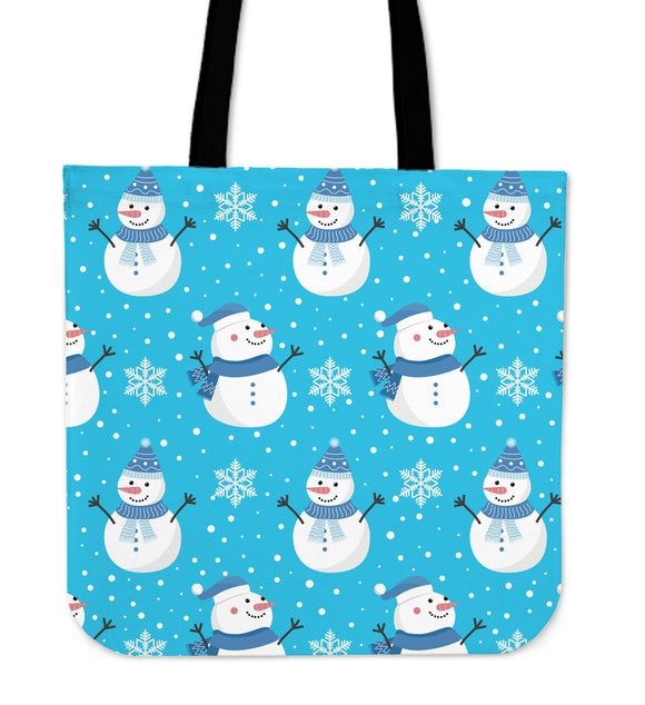 Christmas Perfect Blue Good Vibes Only Cloth Tote Bag
