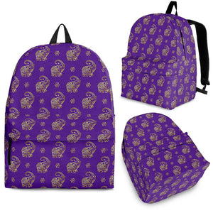 Lucky Purple Elephant Backpack