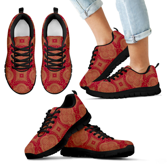 Royal Red Kid's Sneakers