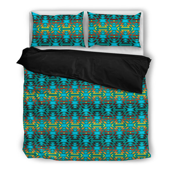 Turquoise Fire Bedding Set