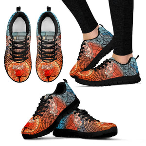 Stained Glass Rose Women's Sneakers