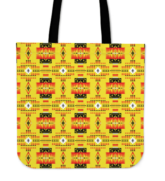 Seven Tribes Yellow Cloth Tote Bag