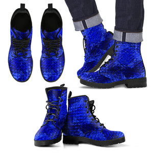 Dangerous Blue Men's Leather Boots
