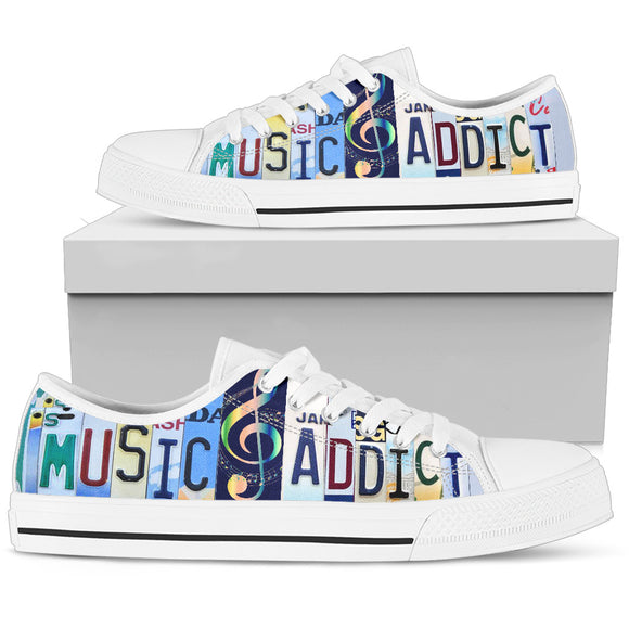 Music Addict Women's Low Top Shoes