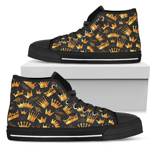 Queen And King Men's High Top Shoes