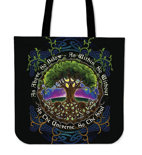 Tree Of Life Quote Cloth Tote Bag