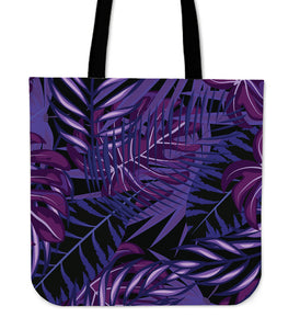 Purple Wild Jungle Cloth Tote Bag